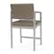 Lesro Lenox Steel Hip Chair Metal Frame, Silver, MD Farro Upholstery LS1161 - alternate 3
